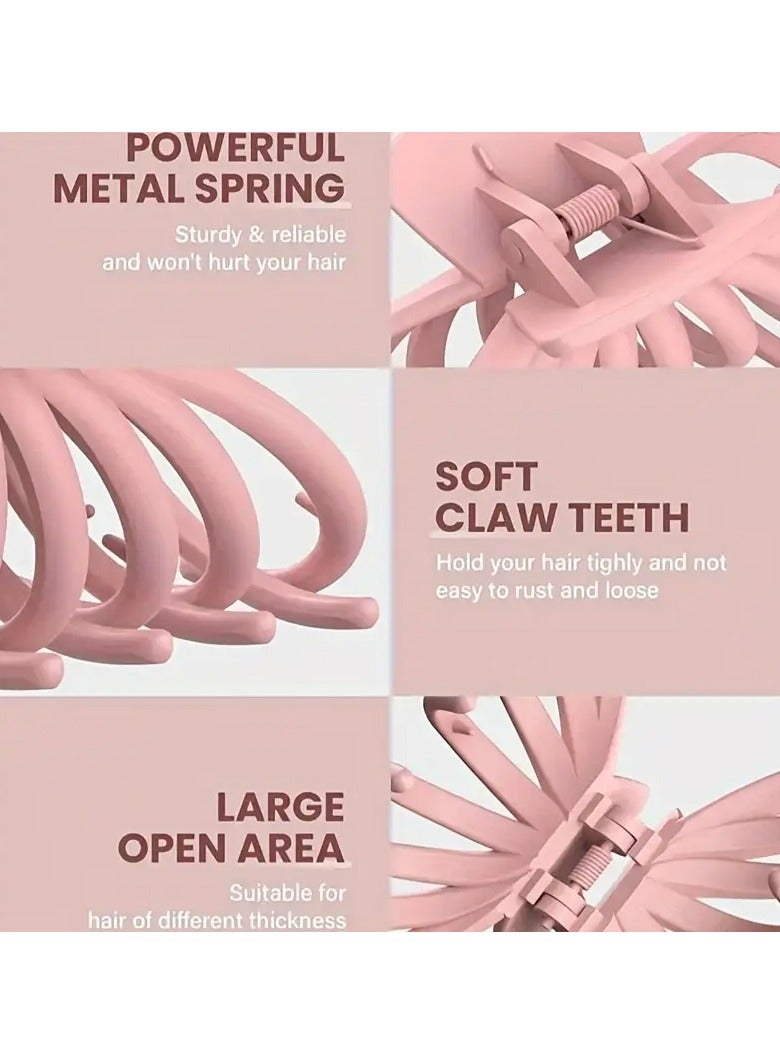 Goolsky Larg Hair Claw Simple Ladies Hair Claw Shark Claw Plastic Hair Clip Elegant Hair Accessory - Image 2