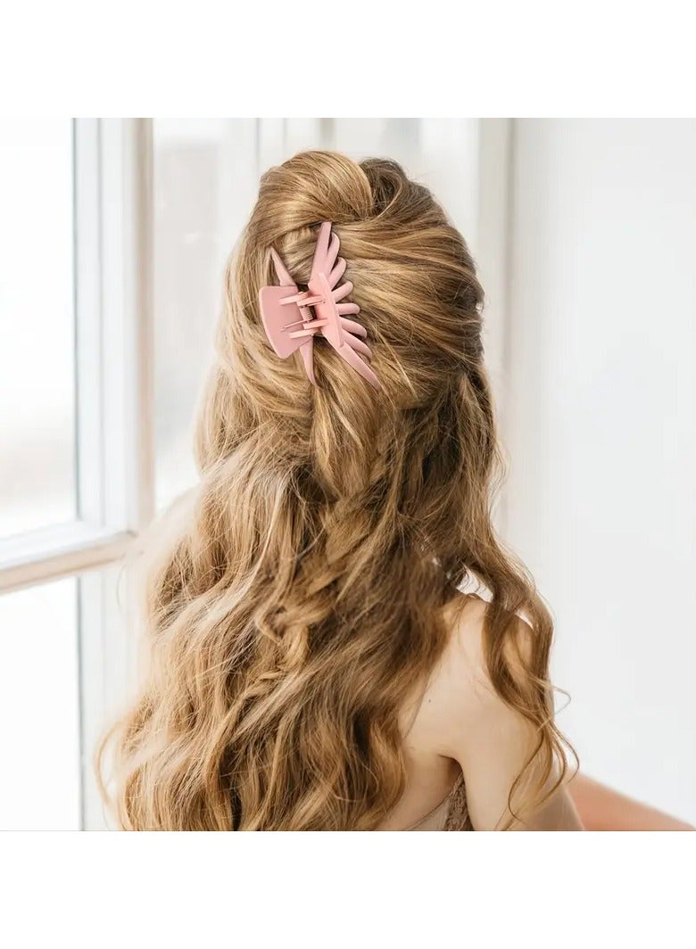 Goolsky Larg Hair Claw Simple Ladies Hair Claw Shark Claw Plastic Hair Clip Elegant Hair Accessory - Image 3