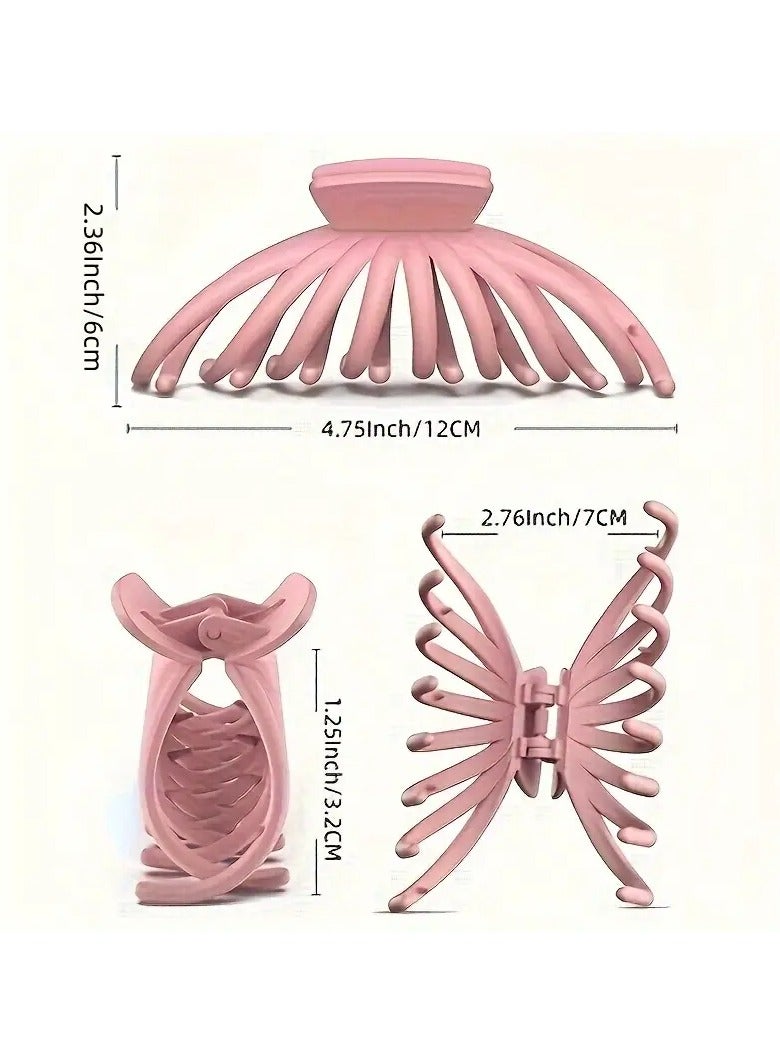 Goolsky Larg Hair Claw Simple Ladies Hair Claw Shark Claw Plastic Hair Clip Elegant Hair Accessory - Image 4