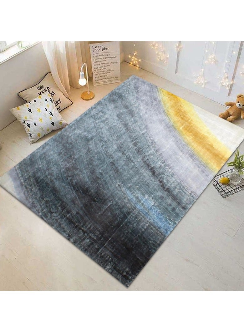 Loquat Squality Abstract Inkjet Rectangular Soft And Comfortable Carpet