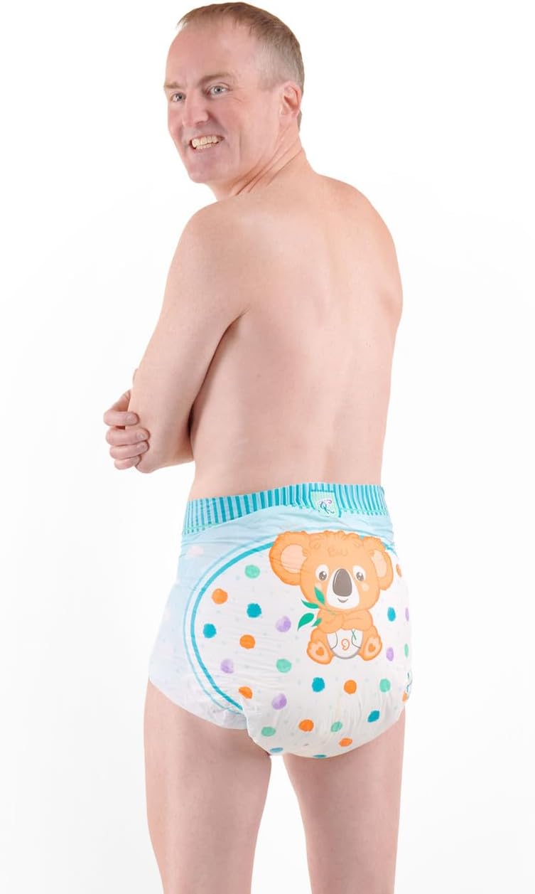 Rearz Critter Caboose Brief Adult Printed Diapers 12 Pack 11000ml Medium - Image 4