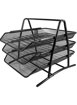 رف مستندات معدني بثلاثة أدراج بتصميم شبكي للمستندات - pzsku/Z39E32576C92B9C8C2ED0Z/45/1750094709/f7c4d811-f8aa-442f-b452-b95d641d444b