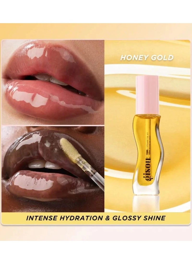 Gisou - Gisoo Lip Oil Honey  Infused 0.27 oz 8 ml - Image 1