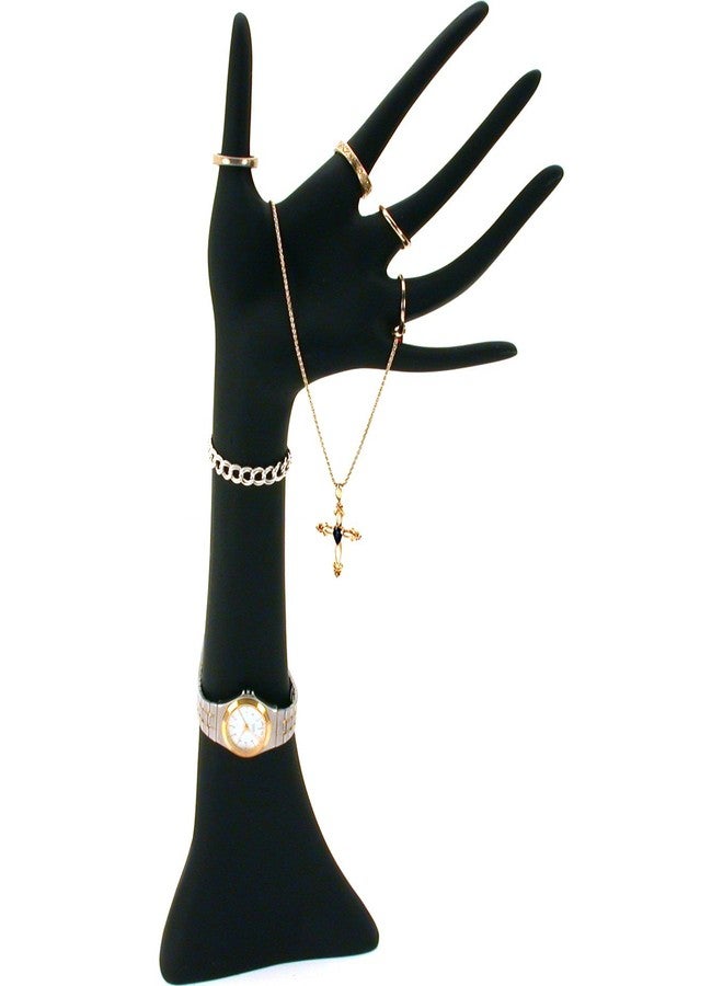FindingKing Large Black Mannequin Hand Necklace Chain Ring Jewelry Showcase Display - Image 2