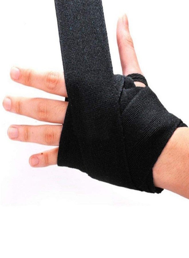 Tima Semi-Elastic Hand Wraps for MMA & Boxing (Pair) (Black) - Image 3