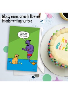 NobleWorks - 1 Funny Animal Card For Birthdays - Pet Cat And Dog Humor, Birthday Notecard With Envelope - Dog Wishes C3673Bdg  - Image 5