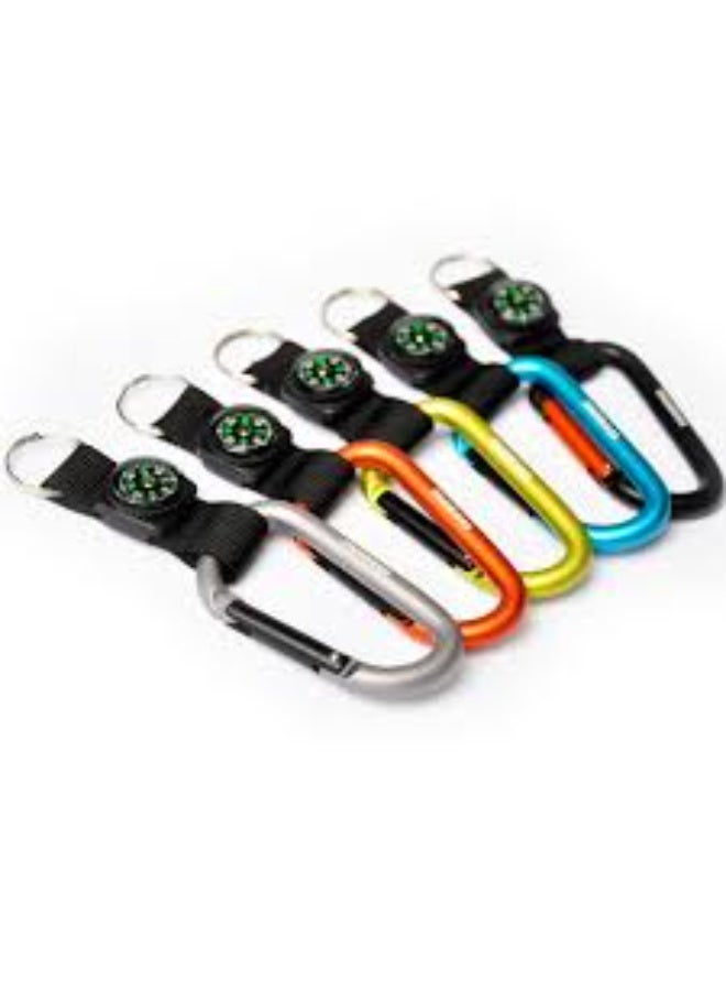 Munkees CARABINER WITH STRAP COMPASS AND KEYRING 8MM - Image 1