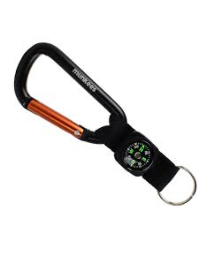 Munkees CARABINER WITH STRAP COMPASS AND KEYRING 8MM - Image 3