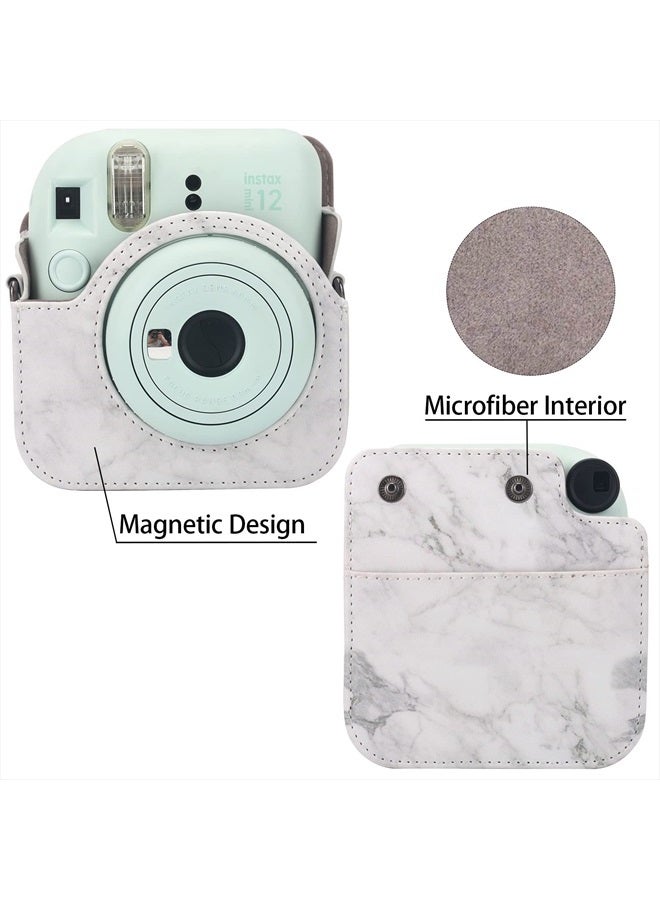 Frankmate Protective Case Compatible with Fujifilm Instax Mini 12 Instant Film Camera with Accessory Pocket and Adjustable Strap - Image 3