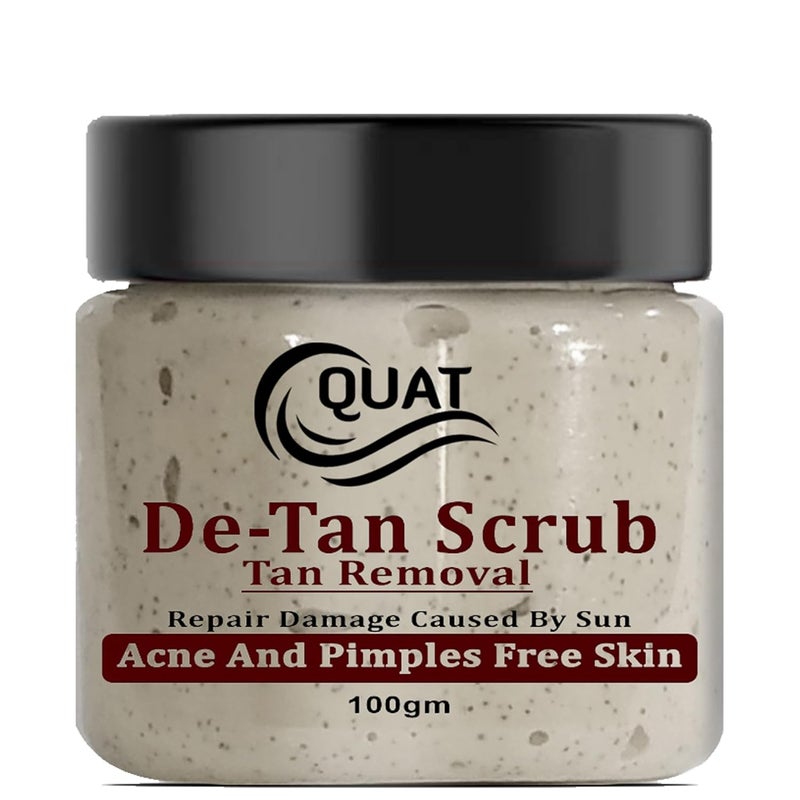 Quat DeTan Face Scrub For Natural Glowing And Pimple Free Skin For men and women100 Gm - Image 1