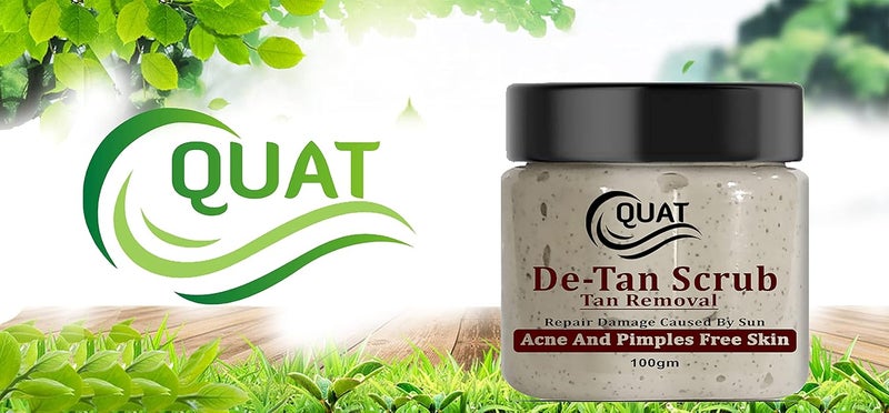 Quat DeTan Face Scrub For Natural Glowing And Pimple Free Skin For men and women100 Gm - Image 5