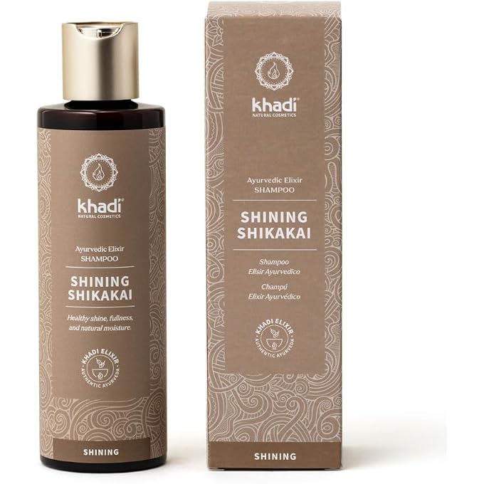 Khadi Shining Shikakai Ayurvedic Shampoo Protects Hair Structure Shine & Moisture 100% Natural & Silicone-Free 200 ml - Image 1