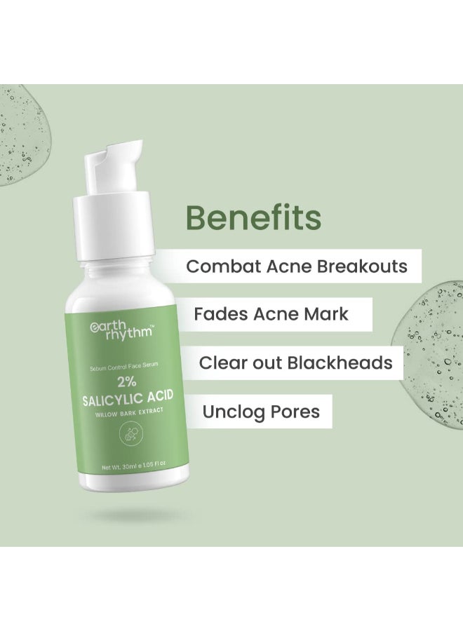 Earth Rhythm 2% Salicylic Acid - Sebum Control Serum Willow Bark Extract - Image 3