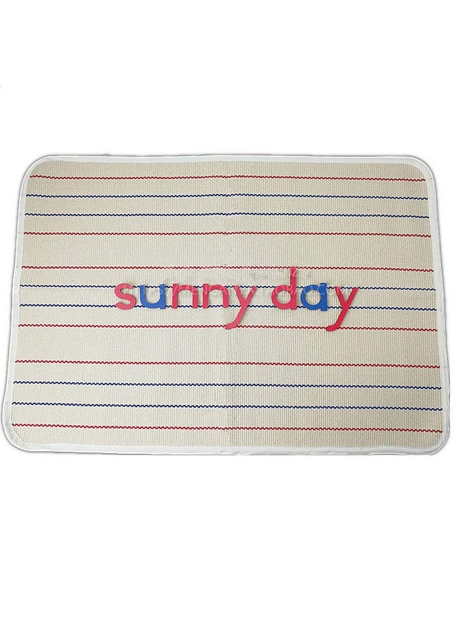 UKELER Kids Rug Montessori Mat Children Playing Mat for Nursery Cotton Montessori Working Rug Suitable for Uppercase Letters, 23.6''×31.5'', Stripes - Image 3