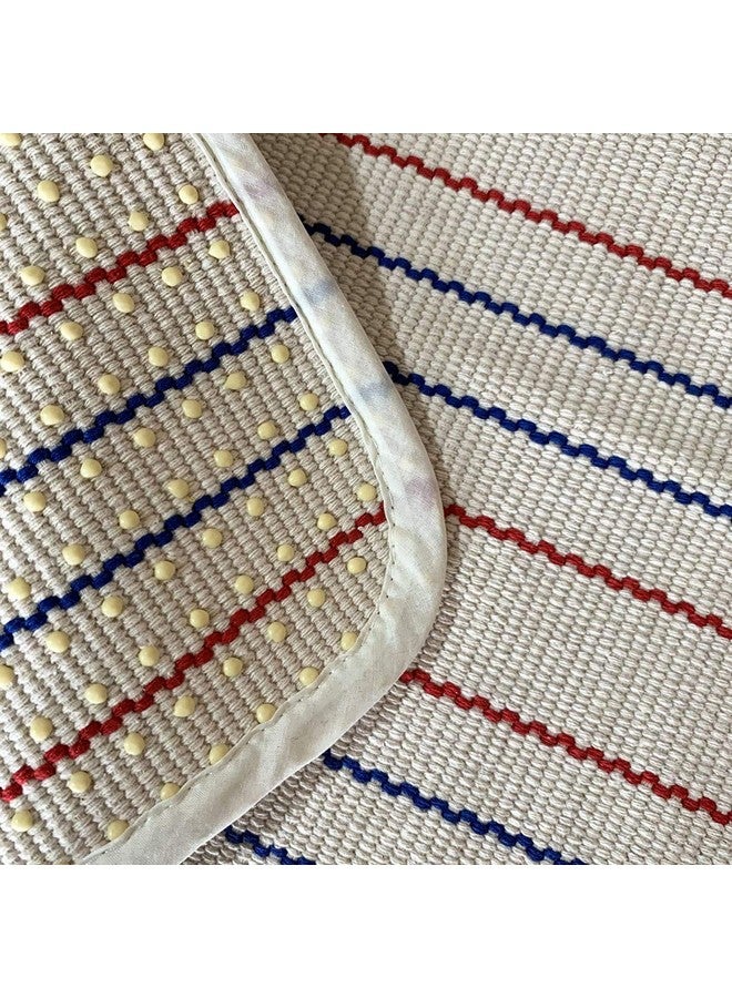 UKELER Kids Rug Montessori Mat Children Playing Mat for Nursery Cotton Montessori Working Rug Suitable for Uppercase Letters, 23.6''×31.5'', Stripes - Image 5