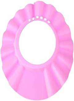 OR Safe shampoo shower bathing protection bath cap soft adjustable visor hat for toddler, baby, kids, children - pink 