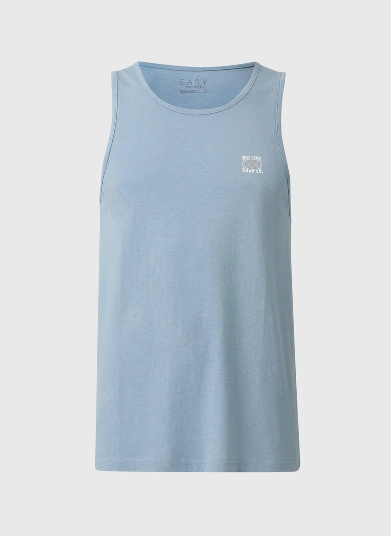 Matalan Blue Surf Ringer Vest