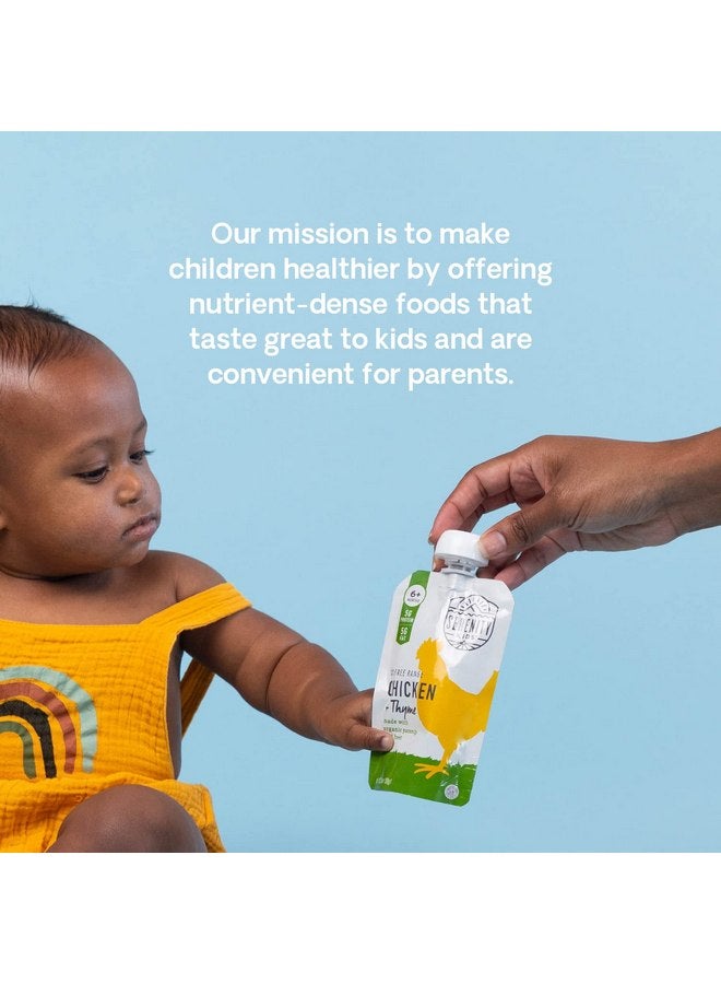 Serenity Kids 6+ Months Baby Food Pouches Puree Made with Ethically Sourced Meats & Organic Veggies - 3.5 Ounce BPA-Free Pouch - Meats & Herbs Baby Puree Variety Pack - 6 Count - Baby Meat Pouches - Image 5