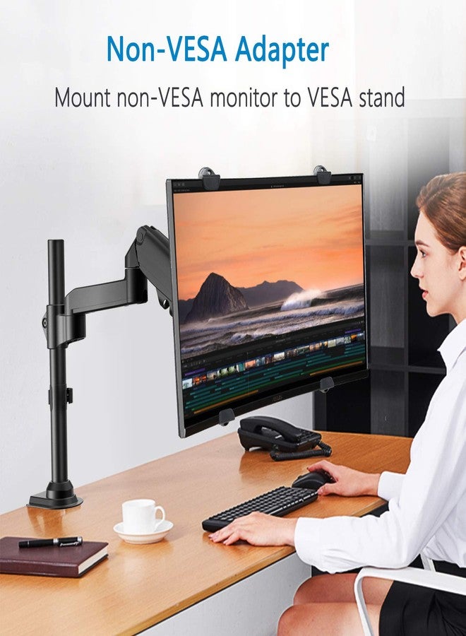 HUANUO Universal VESA Mount Adapter Kit, Non-VESA Adapter for 17 to 27 Inch Monitor Screens to 75x75 VESA Mount - Image 4