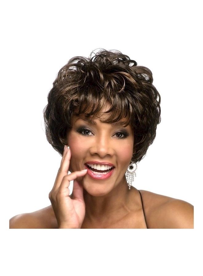 NIBEMINENT Short Hair Wig Brown  - Image 1