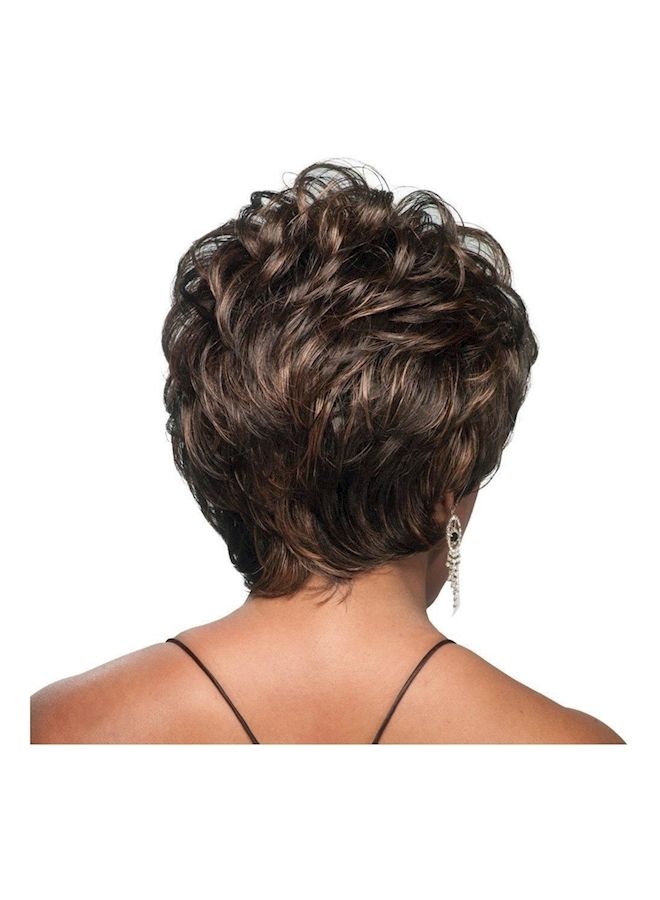NIBEMINENT Short Hair Wig Brown  - Image 2