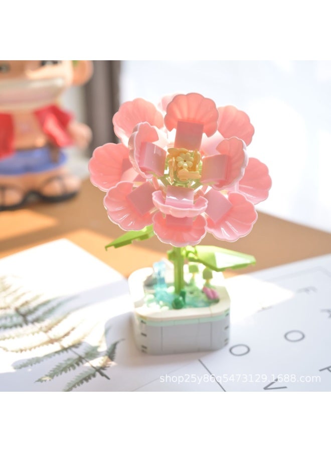 Miniature Building Blocks Flower Building Blocks Set, Artificial Flower Plant Series, Suitable for Home Decoration, Creative Gifts for Adult Women, Build a Perfect Gift for Your Lover - Image 2