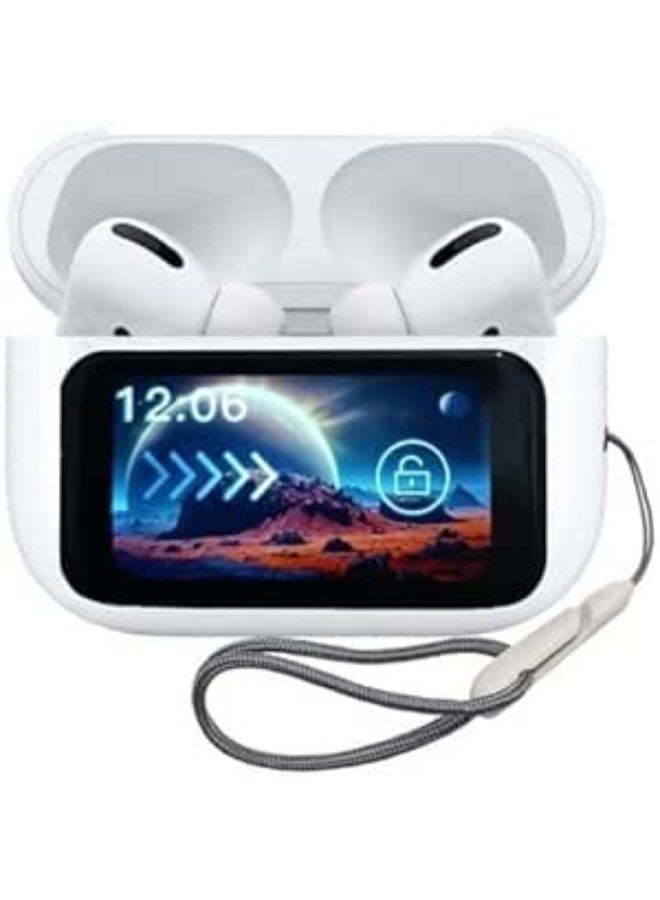 Pro 2 Plus (2nd Generation) A9 In-Ear Headphones: ANC earphones with excellent sound experience, touchscreen, wireless, white color. - Image 1