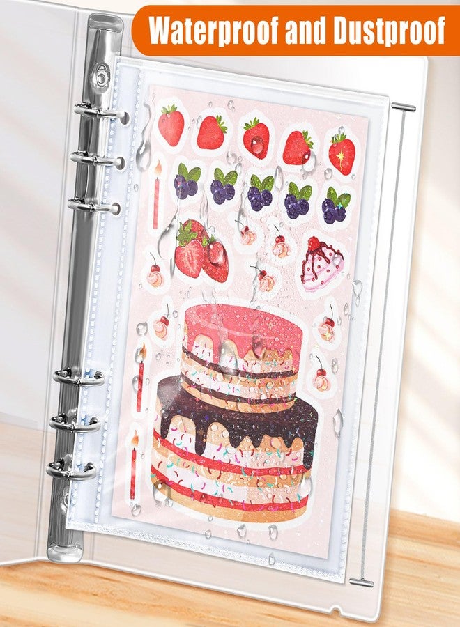 tutata A5 Sticker Collecting Book, Sticker Storage Album with 45 Binder Sleeves, 5 Sizes, 185 Pockets - Image 5