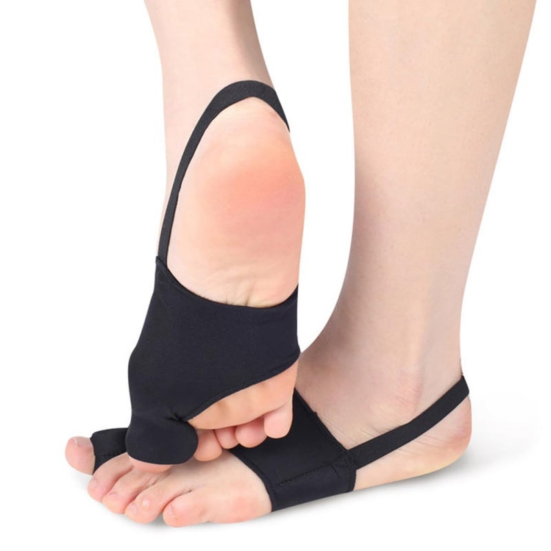 Thumb Valgus Corrector 2pcs Black S, Hallux Valgus Toe Straightener and Bunion for Foot Relief and Toe Alignment, Grade Orthopedic Brace for Day and Night Use - Image 4