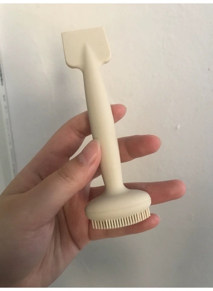 فرشاة سيليكون للوجه 2 في 1، فرشاة سيليكون للوجه، منظف ثنائي الطرف وأداة وضع القناع - Image 3