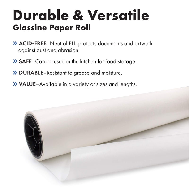 The Paper Factory LLC Acid-Free with a Neutral PH | Protects Art & Photographs | Glassine Paper Roll | 36 inches x 150 feet | by Paper Pros - Image 2