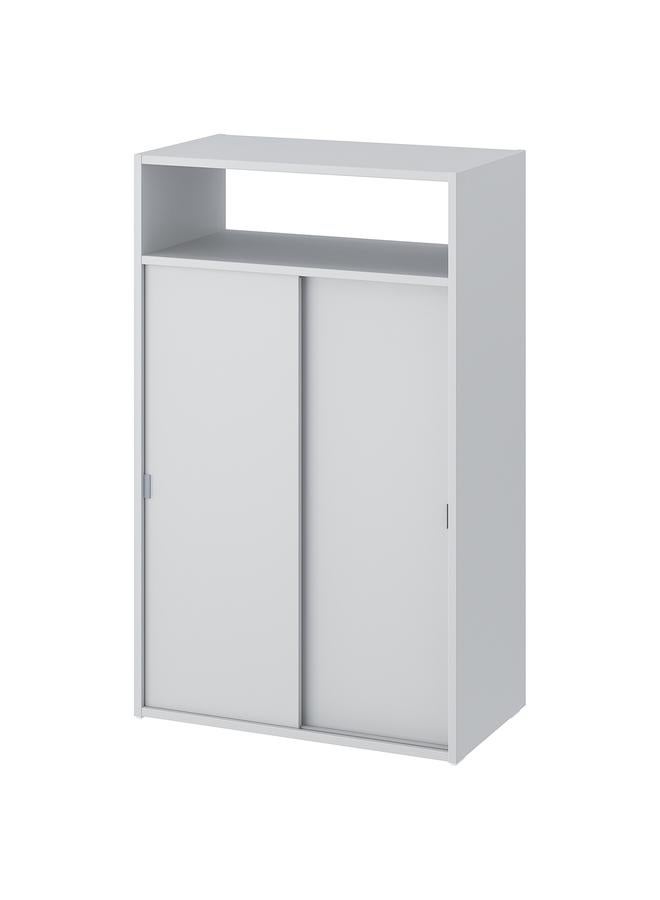 زبون خزانة، رمادي فاتح، 60×96 سم - Image 1