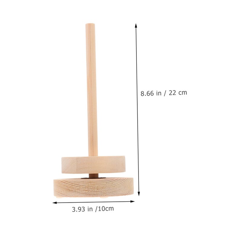 Wooden Yarn Holder Portable Thread Ball Rack For Crochet Knitting Craft Storage - Image 3