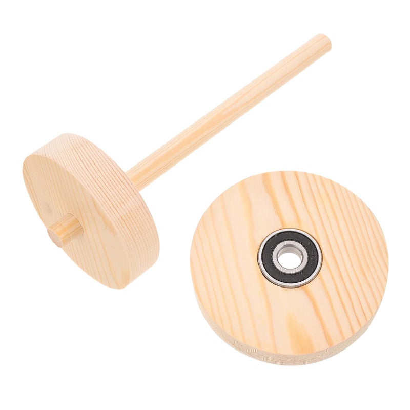 Wooden Yarn Holder Portable Thread Ball Rack For Crochet Knitting Craft Storage - Image 2