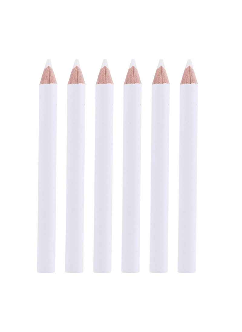 HEALLILY 30pcs Absorb White Pencil Nail Art Pen Wax Manicure Dotting Tools Nail Art Dotting Pencil Gemstones for Nails White Rhinestones Nail Gems White Nail Pen Wooden Pen Crayon 