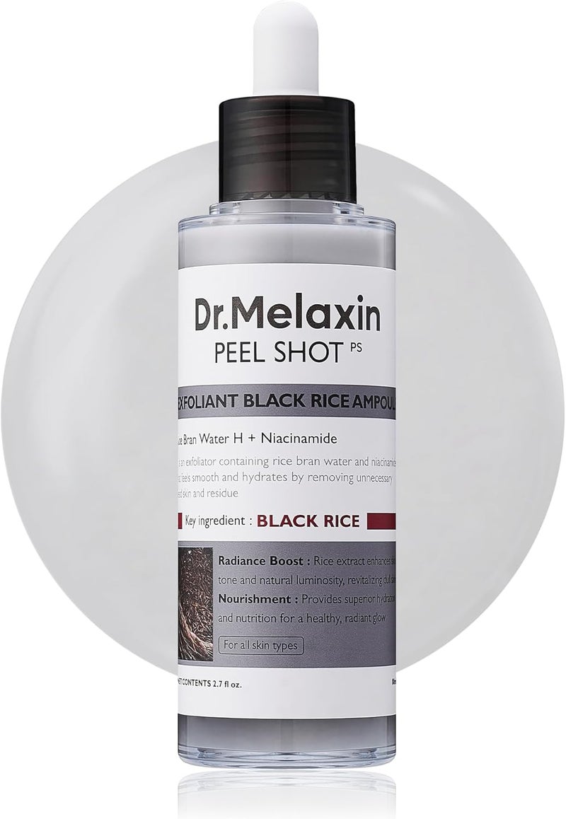 Dr. Melaxin Dr.Melaxin Peel Shot Glow Black Rice Peeling Ampoule - Image 1