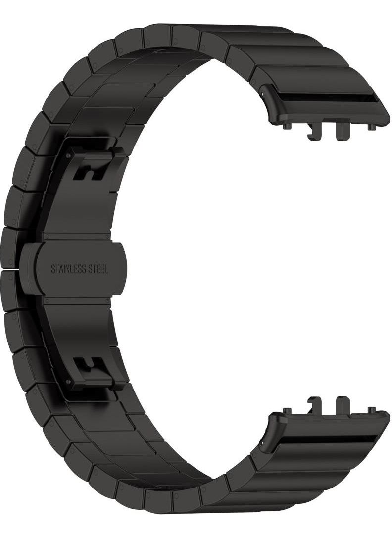 Techmaster Samsung Galaxy Fit 3 R390 Compatible Metal Link Steel Strap  - Image 2