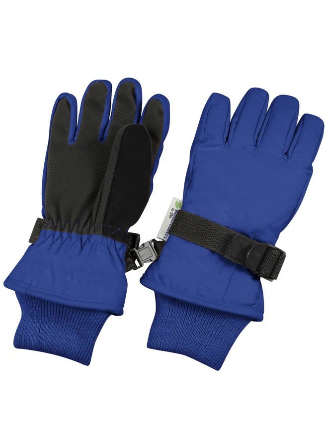 Zelda Matilda Warmest Waterproof Winter Kids Gloves - For Girls & Boys Best for Snow and Ski, Royal Blue, 6-8 years - Image 1