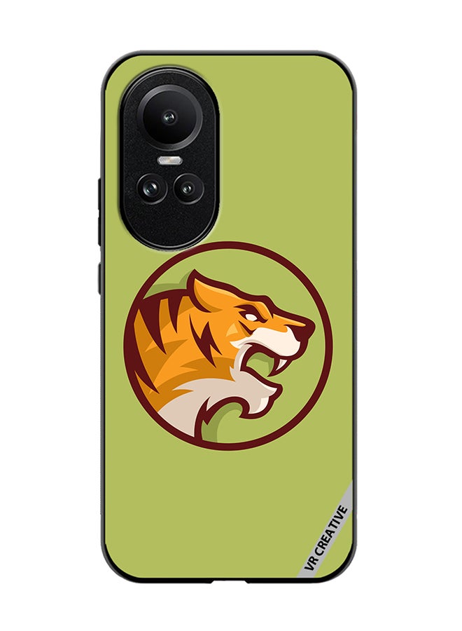VR CREATIVE Protective Case Cover For Oppo Reno 10 Tiger Design Multicolour - Image 1
