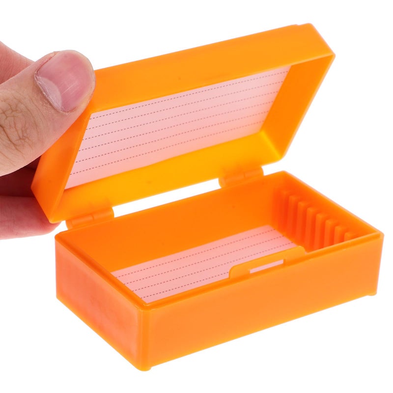 3Pcs Plastic Microscope Slide Storage Box 10 Slot Capacity Specimen Organizer - Image 4