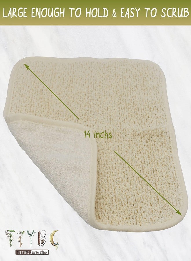 TTYBG Natural Organic Ramie and Rayon Made from Bamboo Dual Sided Washcloths Hand Towels Ultra Soft for Shower Bath Spa, Gentle for Body Face Sensitive Baby Skin, Pack of 4 - Image 5