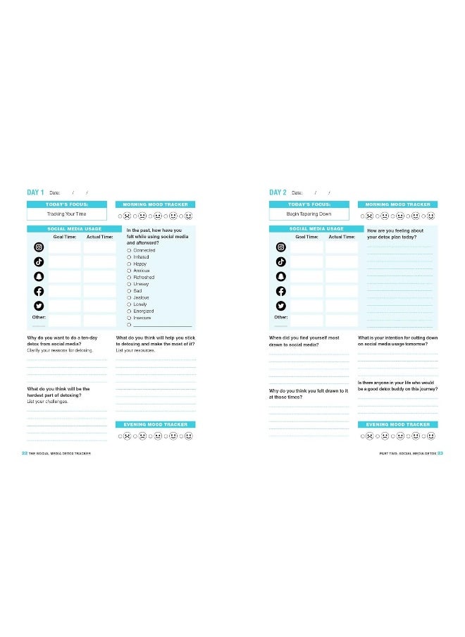 The Social Media Detox Tracker: A Journal to Stop Mindless Scrolling, Set Healthy - pzsku/Z39E4AF2ED917E5C92A7CZ/45/_/1724847787/c9881f08-e872-4234-8cd3-59f12ee83793