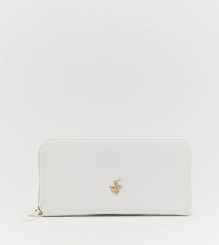 BEVERLY HILLS POLO CLUB Logo Printed Zip Around Wallet