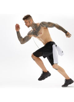 GROIC Gym Shorts for Men, Running Shorts with Quick Dry Workout Running Shorts for Men, 2-in-1 Stealth Shorts, 2 Layer Loose Athletic Shorts Gym Yoga Outdoor Sports Shorts with Pockets  - Image 2