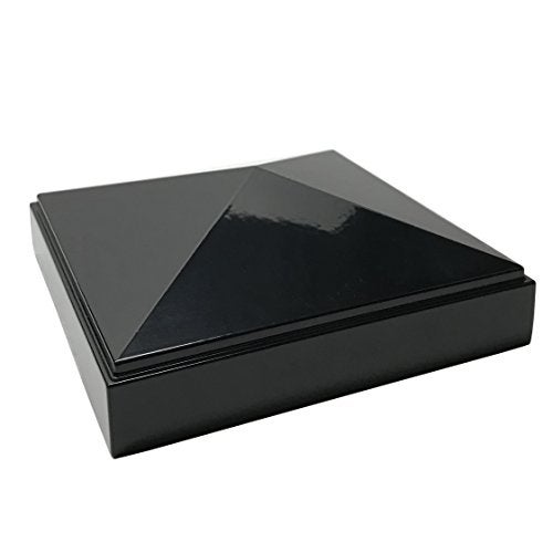 Decorex Hardware 4" x 4" Aluminium Pyramid Post Cap for Metal Posts - Pressure Fit - Black - Image 4