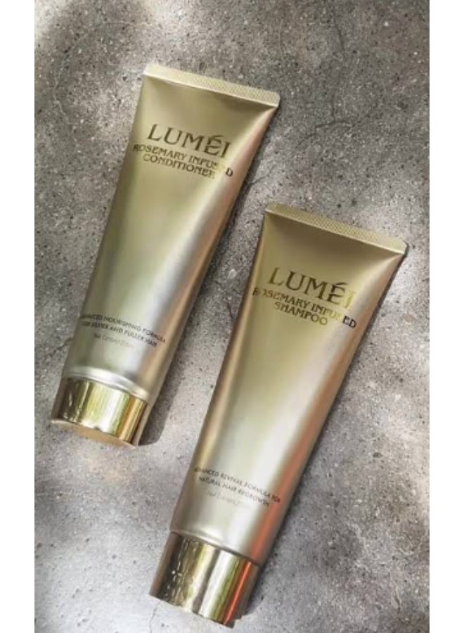 LuMei LUMÉI Rosemary Infused Shampoo & Conditioner Set for Hair Care, Nourishing Formula for Smoother & Fuller Looking Hair 2 x 200ml - Image 4