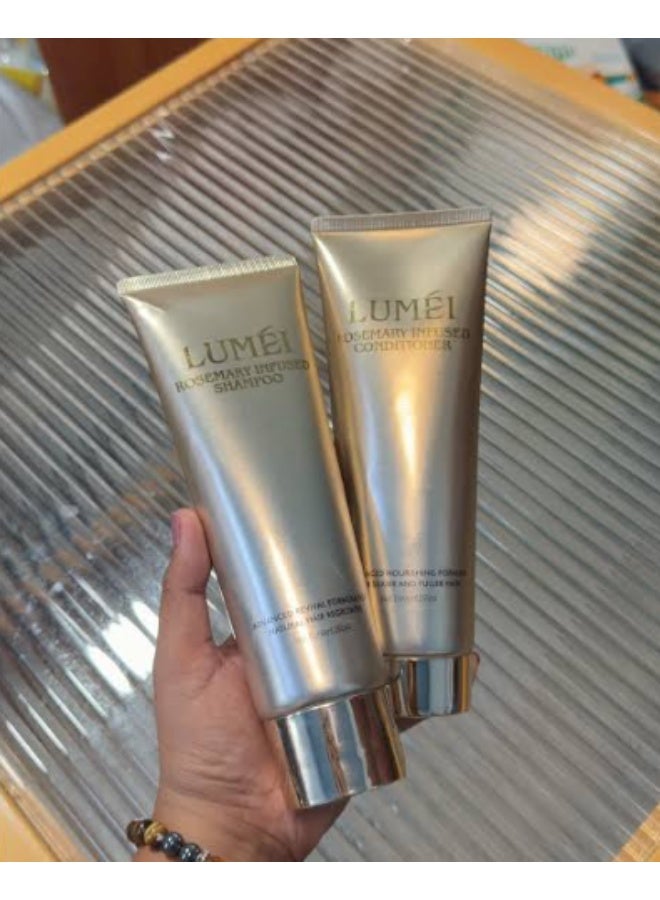 LuMei LUMÉI Rosemary Infused Shampoo & Conditioner Set for Hair Care, Nourishing Formula for Smoother & Fuller Looking Hair 2 x 200ml - Image 5