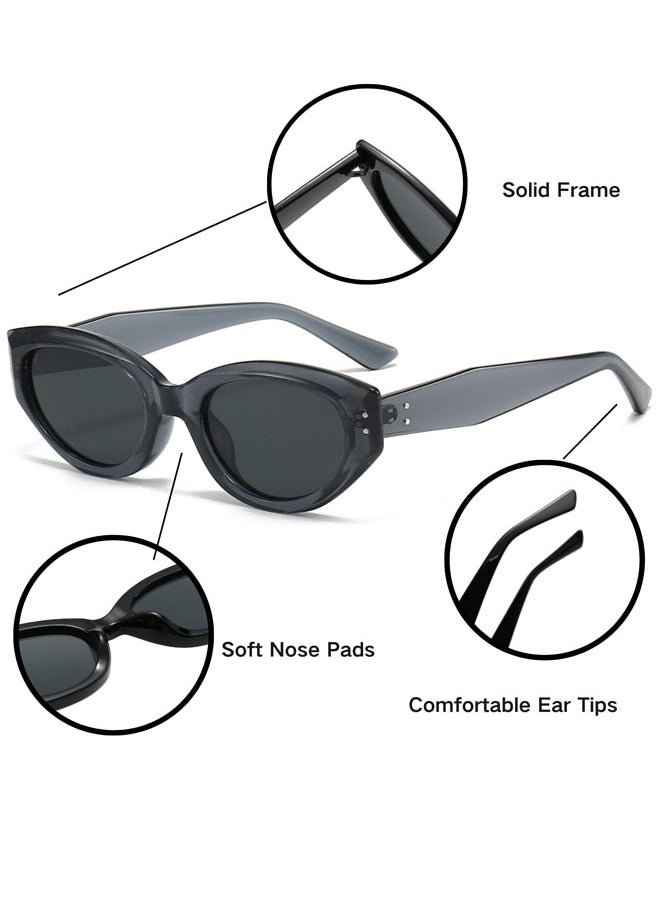 Generic - Retro cat-eye sunglasses for women, trendy small face, fashionable and high-end street style sunglasses - Image 1