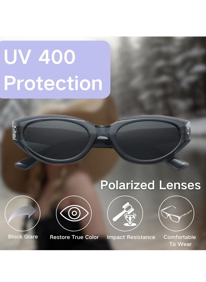 Generic - Retro cat-eye sunglasses for women, trendy small face, fashionable and high-end street style sunglasses - Image 1