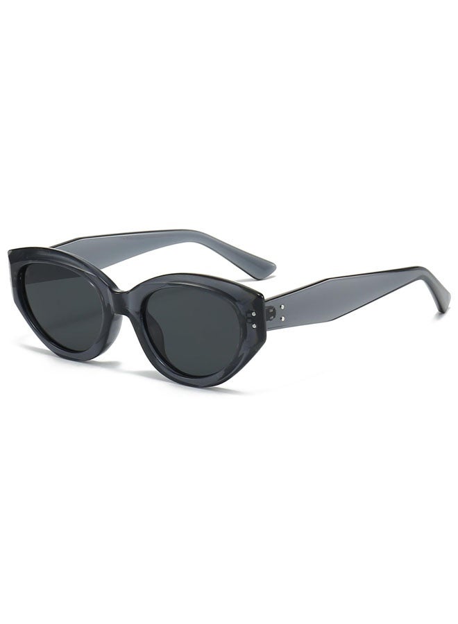 Retro cat-eye sunglasses for women, trendy small face, fashionable and high-end street style sunglasses - Image 1